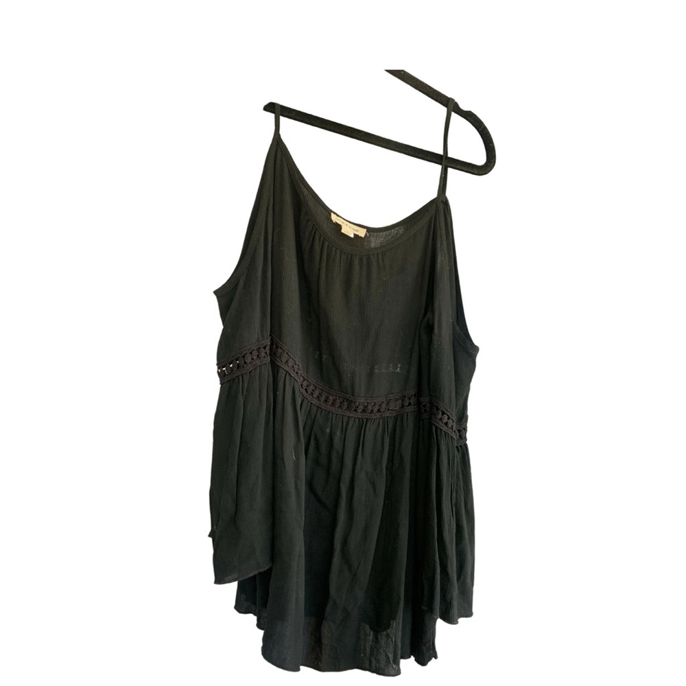 Off the Shoulder Black Flowy Blouse